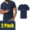 Gildan Men's Softstyle V-Neck T-Shirt for Custom Craft Use, Navy Short Sleeve Blank Shirt, 2-14 Pack